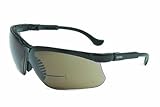 Uvex S3773 Genesis Reading Magnifiers Safety Eyewear +2-1/2, Black Frame, Standard Gray Ultra-Dura H