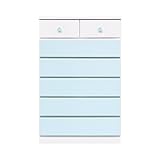 アルファタカバ ベビータンスシリーズ プリモ 75cm6段 (パステルブルー)