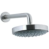 Cifial 221.870.620 Techno XL Showerhead with Flange and 17-Inch Arm, Satin Nickel [並行輸入品]
