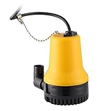 【小型水中ポンプ】12V専用 海水などのくみ上げ・排水に 電気式水中排水ミニチュア水(イエロー+ブラック)