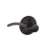 Schlage F170-STA-LH F-Series St. Annes Single Dummy Left Handed Door Lever, Aged Bronze [並行輸入品]