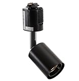 Yazawa ヤザワ 配線ダクトレール用スポットライト E26口金 黒色(ブラック) ランプ別売 LCX150E263BK (旧品番LCX150E261BK)