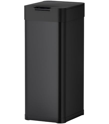 EKO EK6226P-50L-WH Automatic Open and Close Trash Can, Hanna