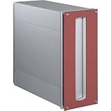 郵便ポスト 郵便受け 埋め込みタイプ ポスト口裏ボックス付 UT3A レッド