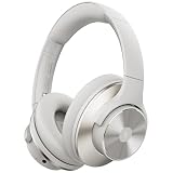 OneOdio A10 ワイヤレスヘッドホン アクティブノイズキャンセリング Bluetooth ヘッドフォン オーバーイヤー マイク付き 最大62時間再生 外音取り込み機能 重低音 ハイレゾ音源対応 急速充電 折り畳み式 密閉型 ホワイト