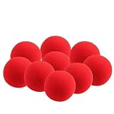マジック スポンジ ボール 10個セット テーブルマジック用 手品用 小道具 ソフト 赤色 海綿小球 ック道具 柔らかい 簡単手品 初心者向け 近景�