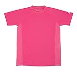 phiten(ファイテン) RAKUシャツ SPORTS (SMOOTH DRY) 半袖 ピンク L