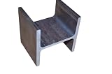 鉄 SS400 黒皮 H形鋼 H鋼 アンビル 金床 100ｍｍ (1, 細幅 175×90×5×8×100 1.8㎏)