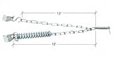 アルミ画面と嵐ドアプロテクターチェーン