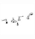 Jado 818/007/144 818 Series Tub Set with Hand Shower and Lever Handles, Brushed Nickel [並行輸入品]