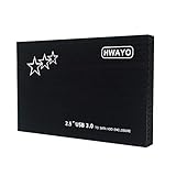 HWAYO 750GB 外付けハードドライブ ポータブル 2.5インチ ウルトラスリム HDD ストレージ USB 3.0 パソコン、ノートパソコン、Mac、Chromebook、Xbox One用 (ブラック)
