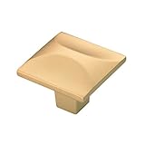Hickoryハードウェアh076127-fub Crestノブ、1 – 1 / 4インチフラット超真鍮仕上げ紋章ノブ、1 – 1 / 4インチ仕上げ