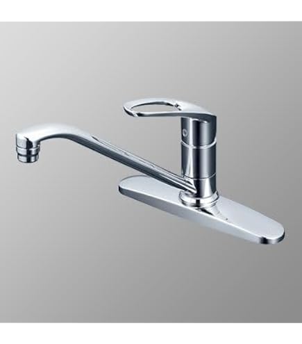 Amazon | KVK シングル混合栓 eレバー 撥水 262mmパイプ付 KM5091TECHS