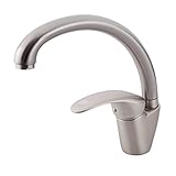 Homyl 真鍮製　銅ボディ　360度曲がり　使いやすい　錆びない　蛇口　キッチン　全3種類 - ニッケルメッキ
