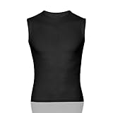 Morethan サイクル ベースレイヤー インナー ノースリーブ メンズ HVP-039 ブラック S