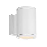 WAC Lighting WS-W2604-WT Tube LED Outdoor Up and Down Wall Light Fixture, One Size, White [並行輸入品]