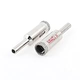 uxcell ガラスホールソー　シルバートン　ストレートシャンク 51mm長さ　12mmダイヤモンドツール　2個入り