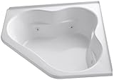 Kohler K-1160-FH-0 Tercet Whirlpool with Flange and Heater, White [並行輸入品]