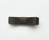 Baby Deer Clips　ヘアクリップ for ベビー　シンプルリボン (ブラウン)