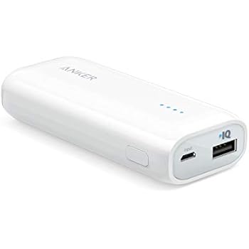 Anker Astro E1(5200mAh 超コンパクト モバイルバッテリー)【PSE認証済 / PowerIQ搭載 /トラベルポーチ付属】 iPhone / iPad / Xperia / Galaxy / Nexus 各種対応 (ホワイト)