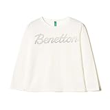 ベネトン キッズ（UNITED COLORS OF BENETTON） KIDSキラキラベネトンロゴTシャツ・カットソー【オフホワイト/2Y (90cm相当)】