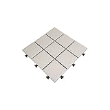 オフホワイト／タイルパネル デッキパネル ベランダタイル 30×30 タイル パネル ガーデン ガーデニング ジョイントパネル 施工