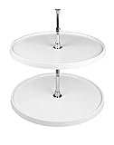 Rev-A-Shelf - 6072-20-11-52 - 20 in. White Polymer 2-Shelf Full Circle Lazy Susan Set [並行輸入品]