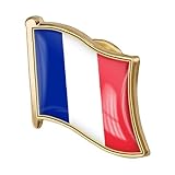 ピンバッジ フランス 国旗 おもしろい 徽章 合金製 バッチ バッジ メンズ レディース 19*18mm