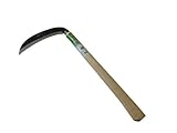 エムエム 崇将(たかまさ) 鍛造両刃薄鎌 刃長180mm 木柄 左右兼用タイプ