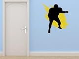 トップ販売デカール – 価格Reduced :サッカースポーツチームプレーヤーRunning Kicking投げPassingメンズBoysキッズベッドルームバスルームリビングルーム画像アート壁画サイ