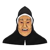 [Moonlove] 怖い マスク お面 ハロウィン 目出し シリコンマスク ホラーマスク 仮面 かぶりもの リアル フルフェイス 恐怖 ホラー 幽霊 お化け妖怪 女巫 不気味 コスプレ衣装 お化け屋敷 肝だめし パーティー 仮面舞踏会 舞台 お祭り