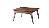 天然木ウォールナット材 北欧デザインこたつテーブル new! 【Lumikki】ルミッキ/正方形(75×75) ウォールナットブラウン