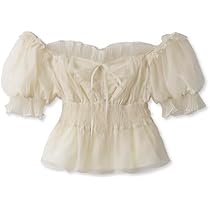 Amazon | [スナイデル] ギャザーフリルオフショルブラウス