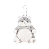 りぶはあと チェーンマスコット ねこ肯定感 はちわれのかつお (全長約14.5cm) ねこ ふわふわ 手のひらサイズ 37724-73