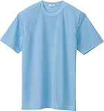 アイトス 吸汗速乾クールコンフォート 半袖Tシャツ男女兼用 サックス LL AZ10574007LL