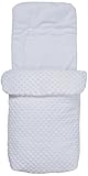 Clair de Lune Dimple Car Seat Footmuff (White) by Clair de Lune