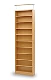 天井つっぱり式 本棚【幅７０cm】組立家具【ナチュラル】（沖縄・離島不可）壁面収納 本棚　コミックラック　薄型 本棚　スリム 本棚　書棚 耐震対策