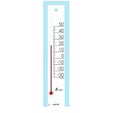 KL12915 温度計 プチサーモ スクエア たて ２０㎝ ホワイト