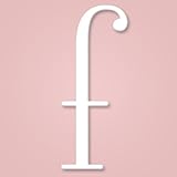 木製Hanging壁文字 – ホワイト装飾壁Letter For Children 's Nursery赤ちゃんの部屋、ベビー名前と女の子寝室飾り Letter "f" ホワイト LALA - F