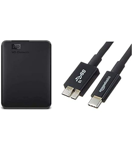 Amazon | 【セット買い】WD ポータブルHDD 5TB USB3.0 ブラック WD