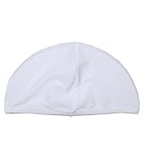 スイムキャップ ベビー キッズ ストレッチ 水泳帽 スイミングキャップ 水泳キャップ ホワイト 48～54cm