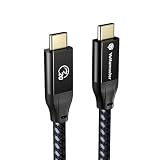 Yottamaster USB Type-C ケーブル(3m) 100W PD急速充電対応 20Gbps高速データ転送 4K@60Hz映像出力 USB3.2 Gen2x2 タイプc ケーブル E-markerチップ内蔵 Type-C機種対応 超高耐久 ブラック[P-U300-CC20-1]