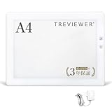 【日本製】 トレビュアー トレース台 A4 ホワイト 薄型 調光 3年保証 ライトボックス ライトボード ライトテーブル トライテック A4-500-W