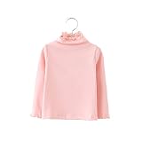 ［シューズラック］女の子　タートルネック　Tシャツ　ニット　トップス　1-4歳　ベビー服　長袖　春秋着　綿100％　着回し　子供服　チュニック　ラブリー　ガールズ　スプリング　プレゼント　キッズ衣装　