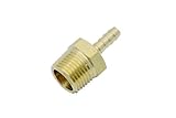 Generic Brass Barb Fitting Coupler / Connector 1/4 Hose ID x 1/2 Male NPT Fuel( Pack of 5 ) [並行輸入品]