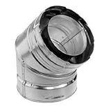 Simpson Duravent 58DVA-E45 5x8" Direct Vent Galvanized 45 Degree Elbow by Simpson Duravent [並行輸入品]