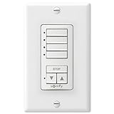 Somfy so181107 X 4-so1811074 DecoFlexノンワイヤーRTS壁スイッチ、4チャネル、ホワイト