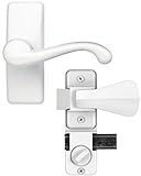 Ideal Security HK357DB05W Deluxe Storm & Screen Door Lever Handle with Deadlock [並行輸入品]