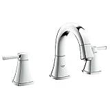 Grandera 8 in. Widespread 2-Handle Low Arc Bathroom Faucet [並行輸入品]
