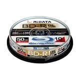 ライテック製 RiDATA 片面2層 50GB 長時間録画対応 一回録画用ブルーレイディスク BD-R スピンドルケース 10枚入り BD-R260PW 6X.10SP A